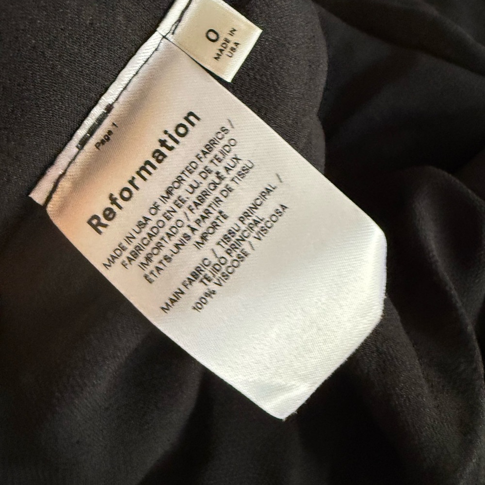Reformation Kourtney Dress in Veuve Size 0 - Picture 2 of 2